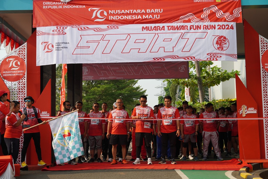 PLN Nusantara Power Gelar Kegiatan Muara Tawar Fun Run 2024 Peringati HUT RI ke-79