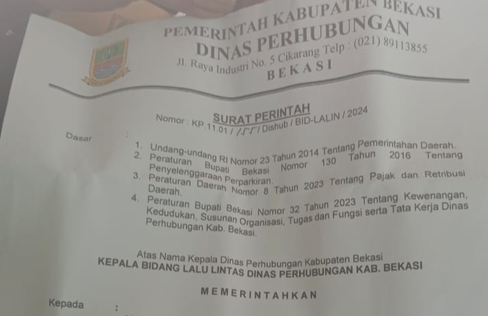 Bikin Gaduh, Akhirnya Dishub Cabut Surat Perintah Juru Pungut Restribusi Parkir