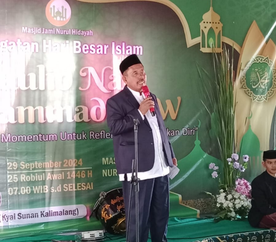 Kades Muara Bakti Ajak Warga Teladani Ajaran Nabi Muhammad dalam Menjaga Kekompakan dan Persatuan