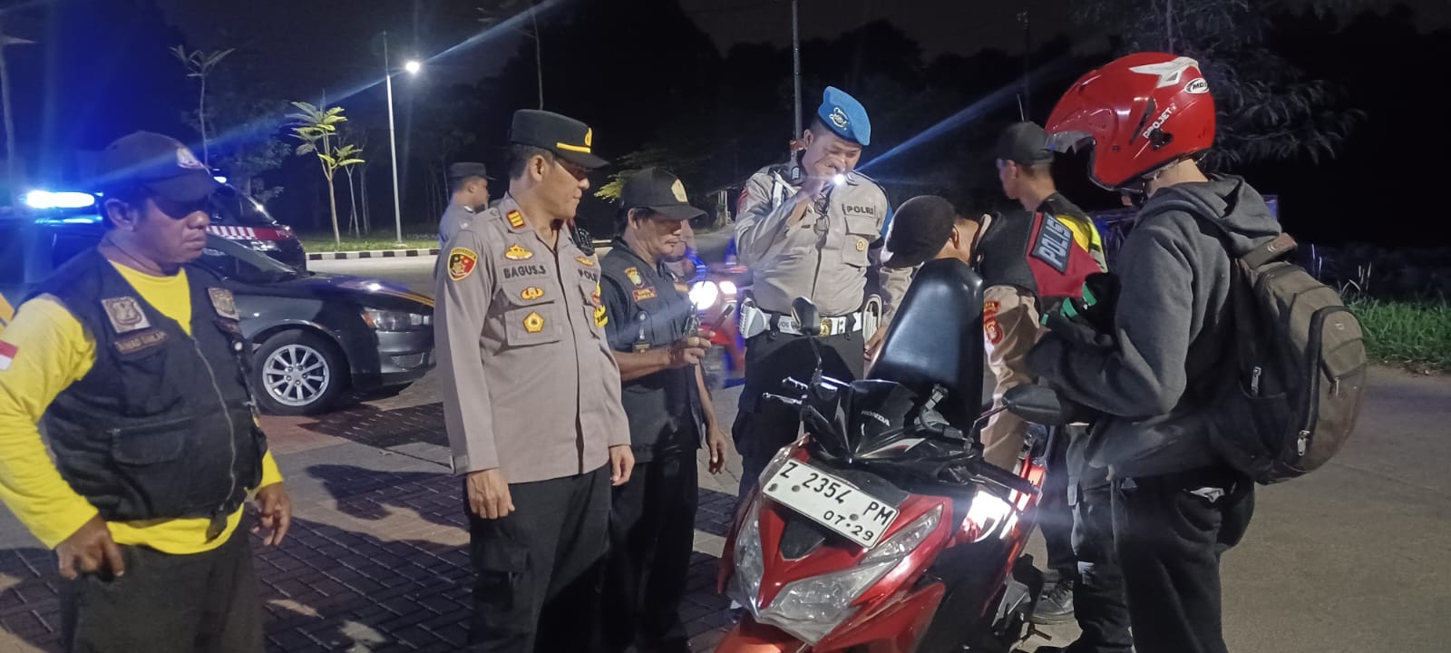 Polsek Serang Baru Gelar Operasi Kejahatan Jalanan Antisipasi Tawuran Geng Motor dan Kejahatan Lainnya