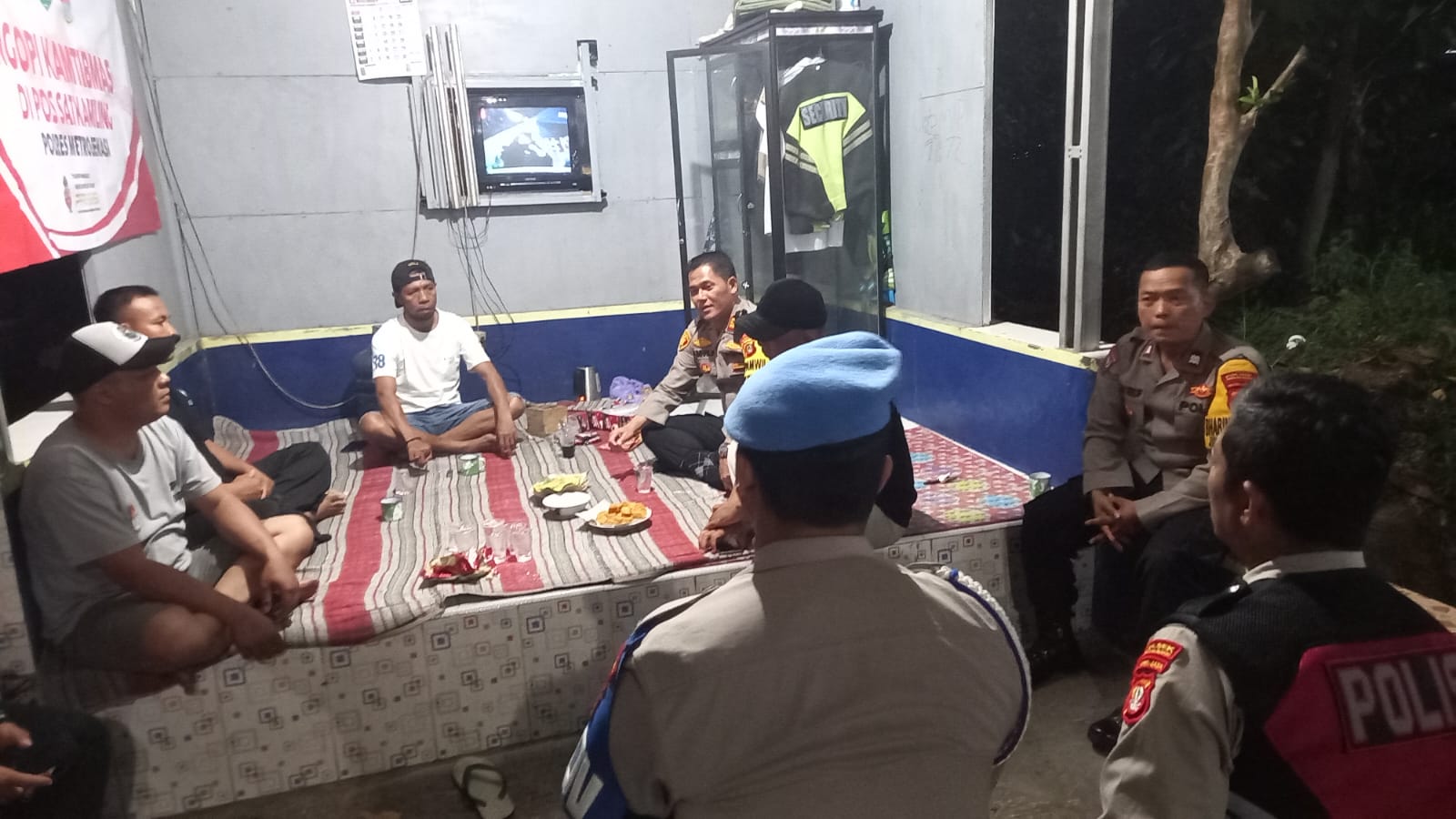 Lagi, Polsek Serang Baru Laksanakan Giat Ngopi Kamtibmas