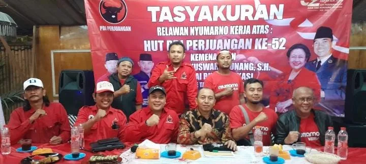 Nyumarno Gelar Reses, Tasyakuran dan Peringati HUT ke-52 PDI Perjuangan