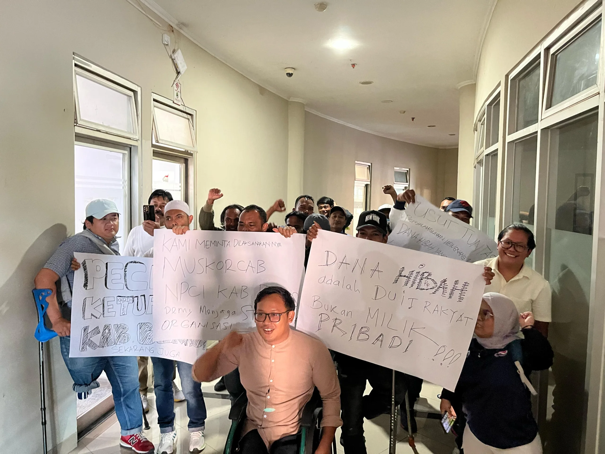Atlet NPCI Kab. Bekasi Gerudug NPCI Jabar Tuntut Kardi di Non-aktifkan dari Ketua