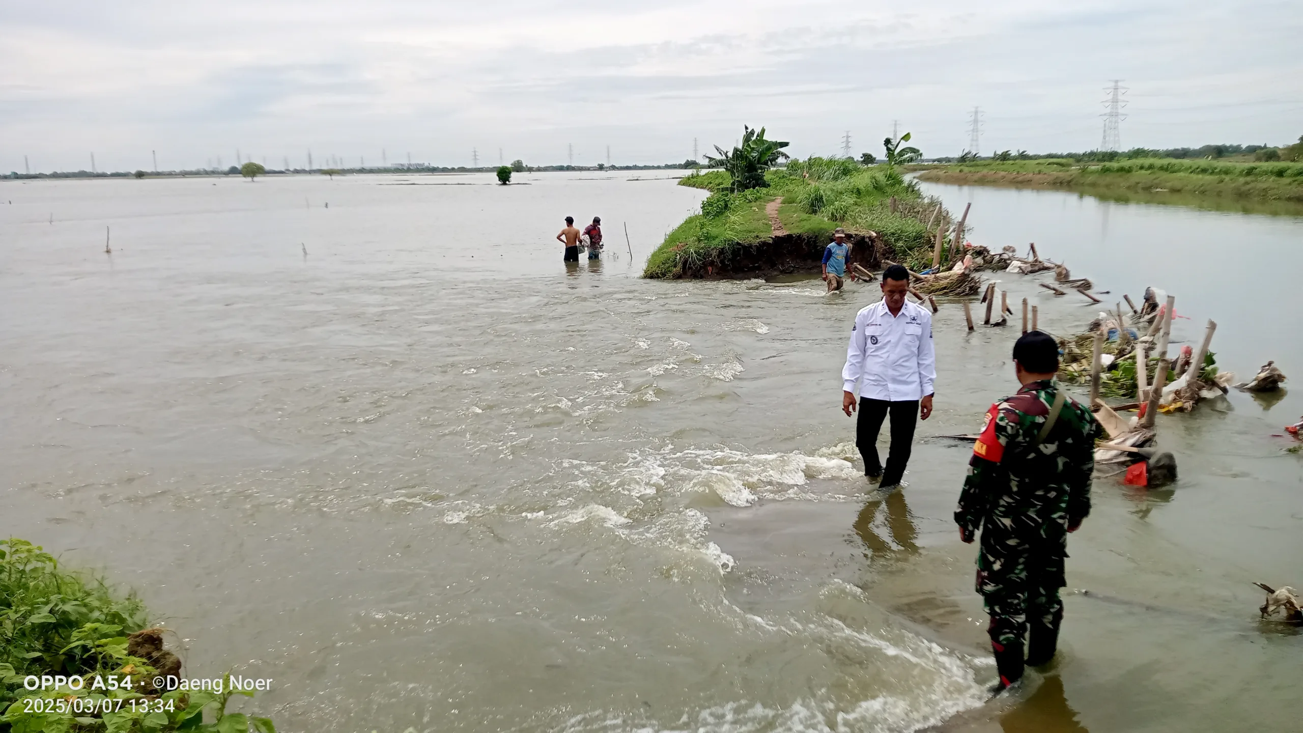 200 Hektar Sawah di Desa Buni Bakti Terendam Banjir Petani Merugi