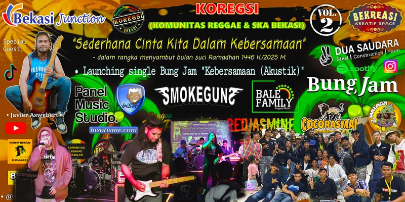 Komunitas Ska Dan Reggae Bekasi Sukses Gelar Silaturahmi Koregsi Vol 2 X Bung Jam