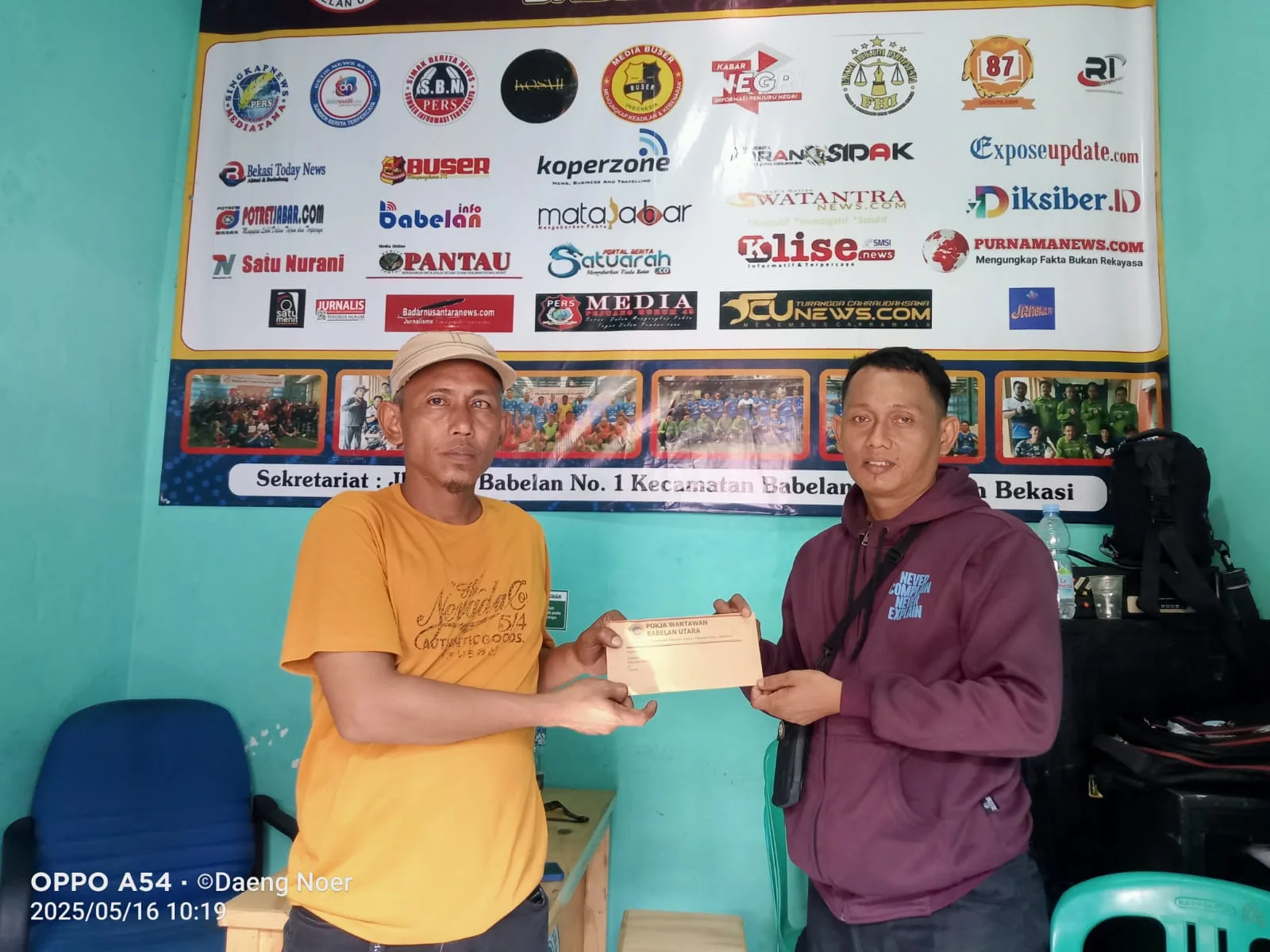 Pokja Wartawan Babelan Utara Ajukan Permohonan Bantuan ke BAZNAS untuk Korban Puting Beliung di Kedung Pengawas
