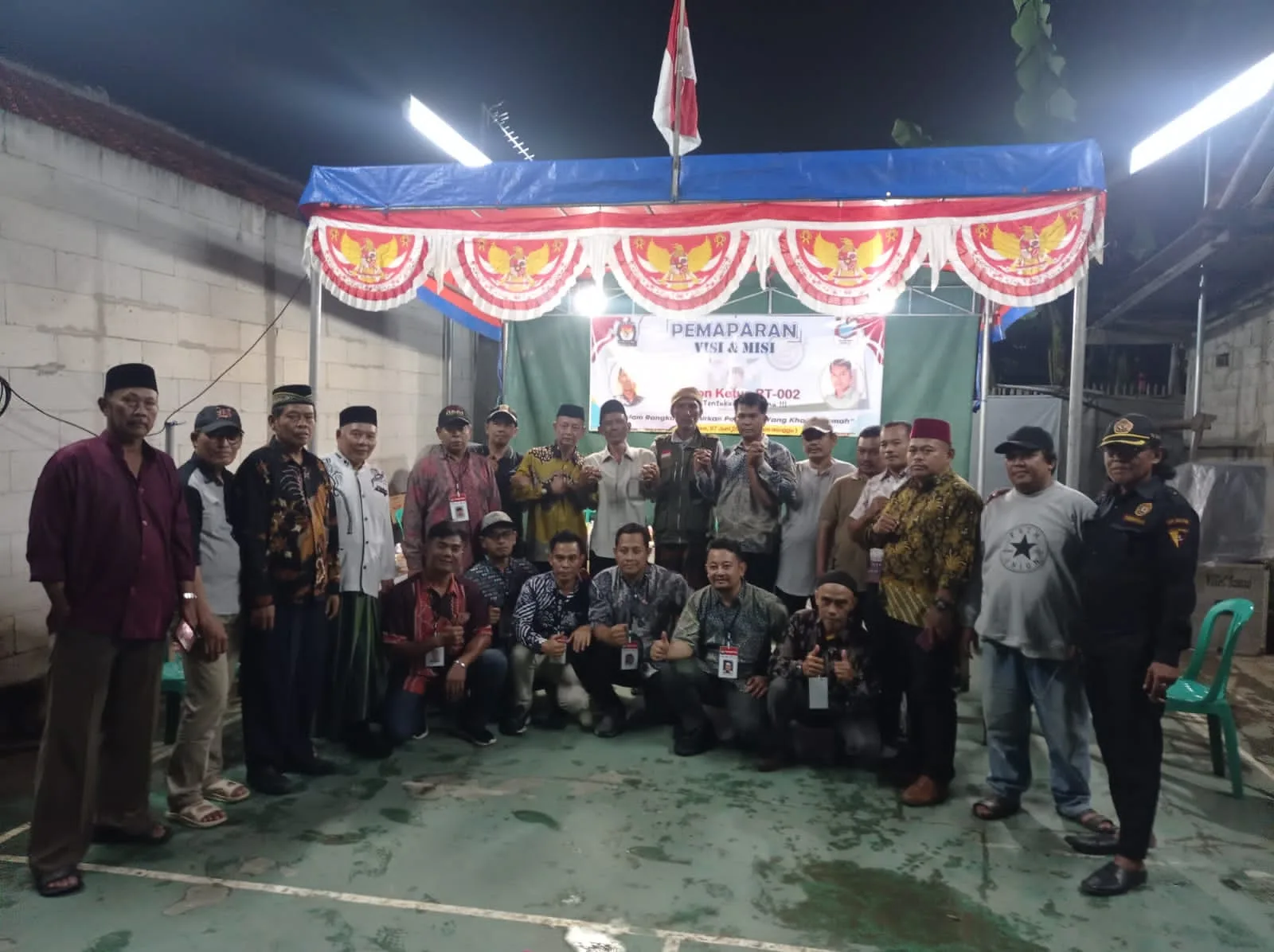 Warga RT02/014 Antusias Hadiri Pengocokan Nomor dan Pemaparan Visi Misi Calon Ketua RT