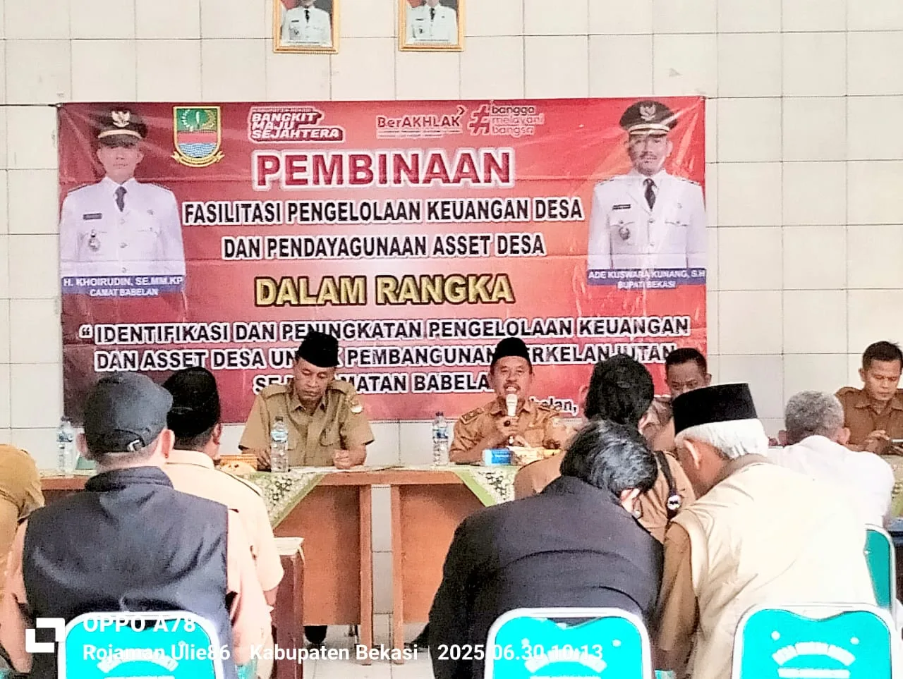Kecamatan Babelan Gelar Pembinaan Keuangan dan Aset Desa, Kades Muara Bakti Soroti Ketidakhadiran Aparatur