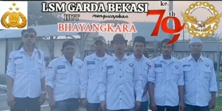 Ketua Umum LSM Garda Bekasi Ucapkan Selamat HUT Bhayangkara ke-79: "Polri Jaya.. Jaya.. Jaya!"