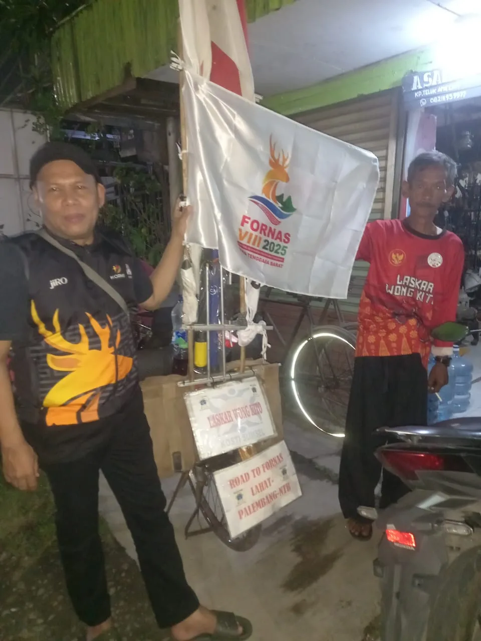 KORMI Siap Menggelar FORNAS di Mataram NTB, Seorang Onthelies dari Lahat Sumsel Mulai Perjalanan Menuju Lokasi