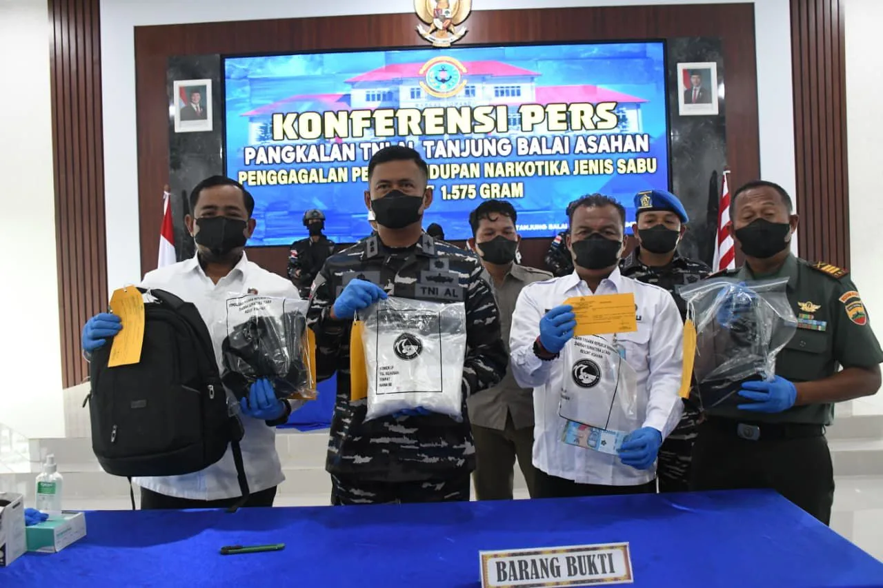 TNI AL Gagalkan Penyelundupan 1,5 Kg Sabu di Bagan Asahan, Selamatkan Ribuan Generasi Muda