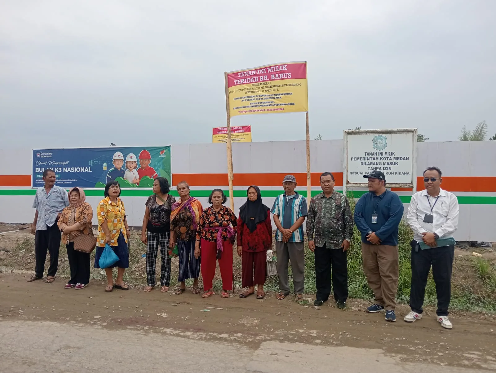 Lahan Bersengketa Tetap Dibangun, Ahli Waris Teridah br Barus Menjerit Cari Keadilan