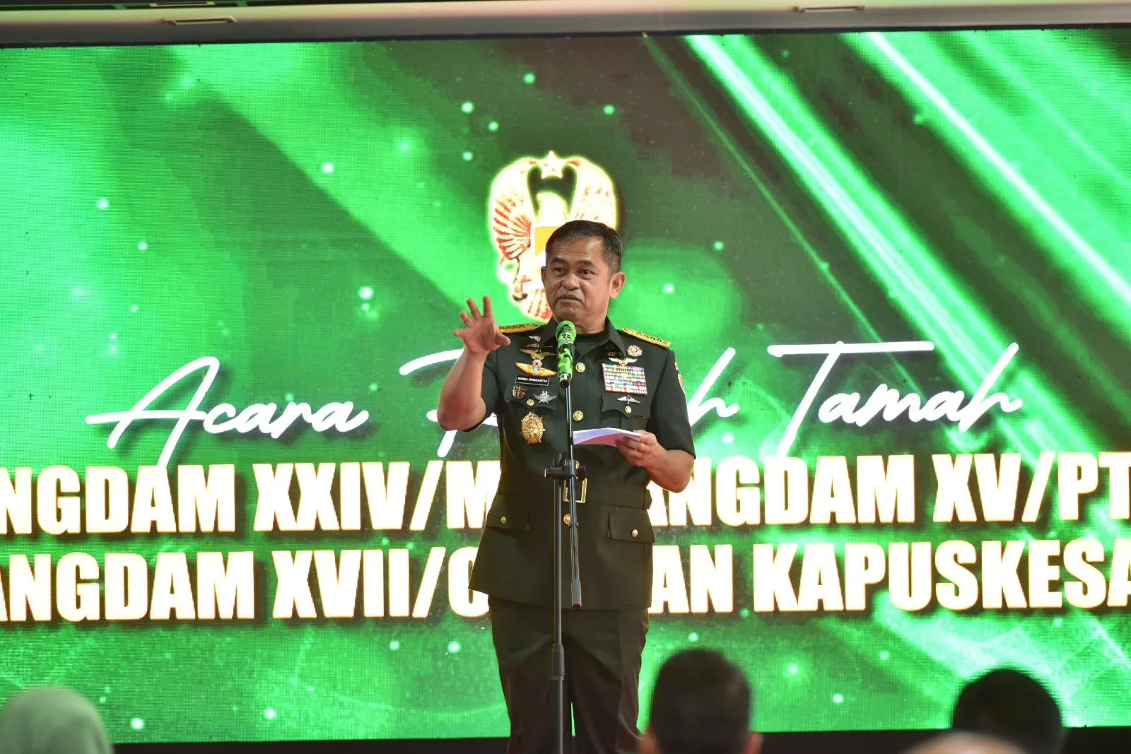 Kasad Tegaskan Pentingnya Penguasaan Masalah dalam Sertijab Pangdam dan Kapuskesad