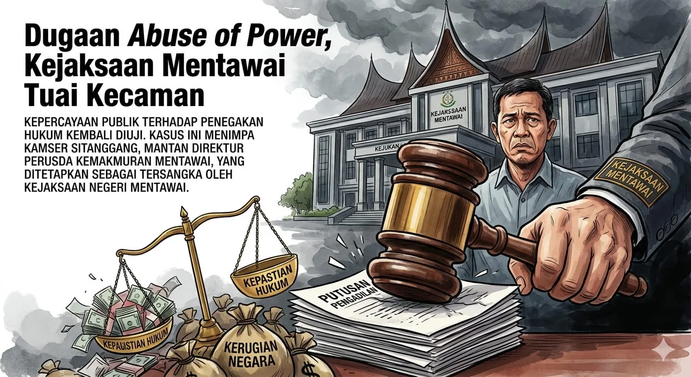 Dugaan Abuse of Power, Kejaksaan Mentawai Tuai Kecaman