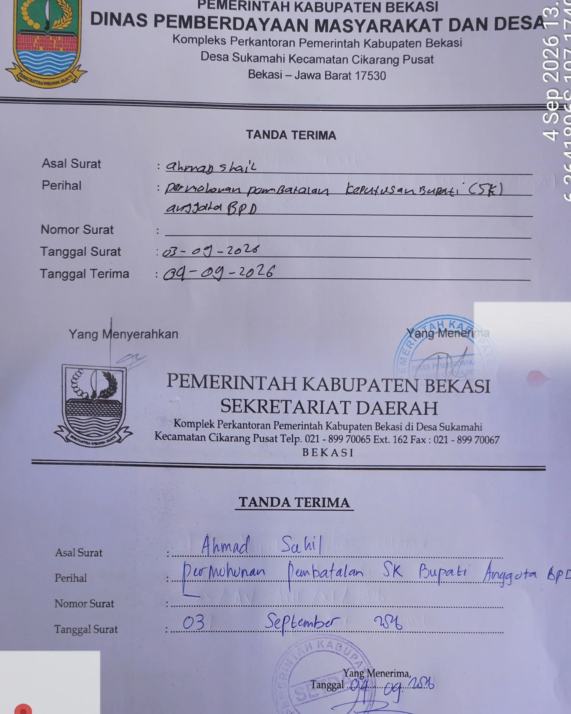 Terbukti Jadi Pengurus Parpol, SK Peresmian Ketua BPD Hurip Jaya Didesak untuk Dibatalkan